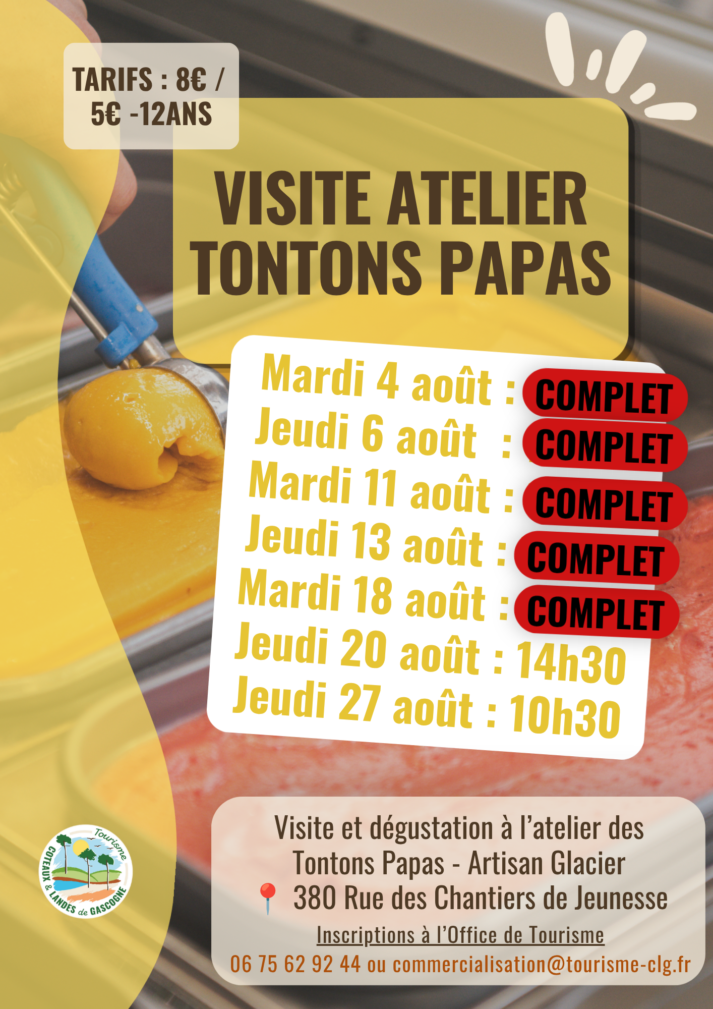 Visite de l'atelier des Tontons Papas COMPLET 380 Rue des Chantiers de Jeunesse Casteljaloux 2026-08-06