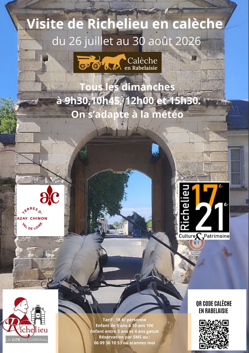 Visite de Richelieu en calèche Richelieu