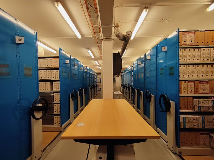 Visite des réserves des archives de Grand Paris Sud, Hôtel de la Communauté – Carré Sénart, Lieusaint