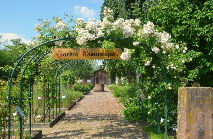 Visite du jardin monastique de Saint-Trophime, Église abbatiale St Trophime, Eschau