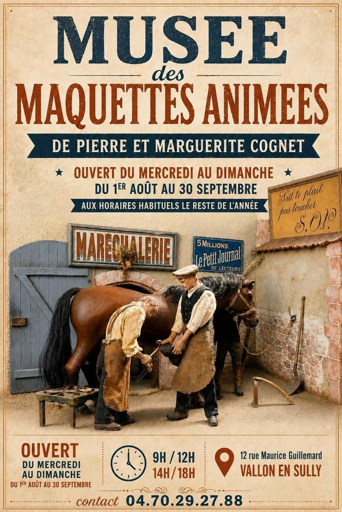 Visite du musée des maquettes animées, musée des maquettes animées, Vallon-en-Sully