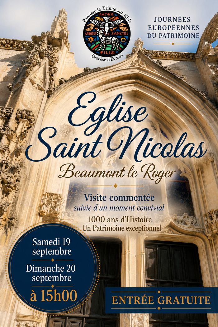 Visite guidée de l’église, Église Saint-Nicolas, Beaumont-le-Roger