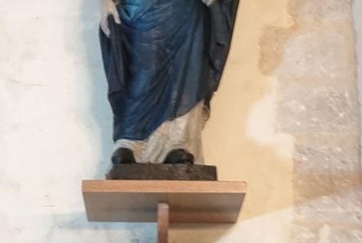 Visite guidée de l&rsquo;église et échanges avec la restauratrice d&rsquo;une sculpture de la Vierge  Coust