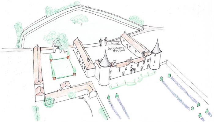 Visite guidée du château de la Chevallerie, Logis de la Chevallerie, Sainte-Gemme-la-Plaine