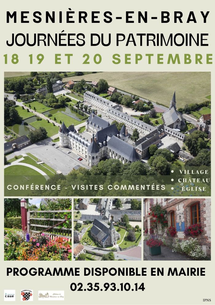 Visite guidée du village, Mairie, Mesnières-en-Bray