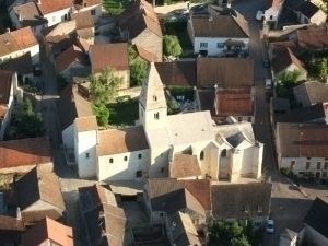 Visite libre et commentée de l&rsquo;église de Saint-Aubin et des pierres remarquables des maisons environnantes, Église de Saint-Aubin, Saint-Aubin