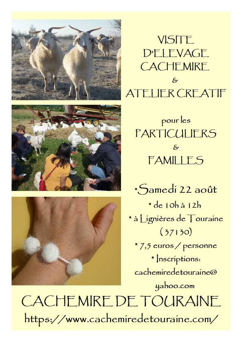 Visite pédagogique Cachemire et atelier créatif  Lignières-de-Touraine