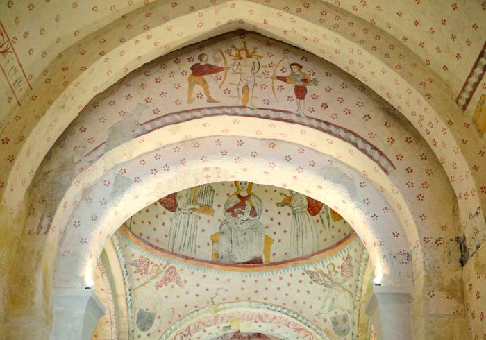 Visites guidées des peintures murales de l’église de Saint-Méard-de-Drône, Eglise de Saint-Méard de Drône, Saint-Méard-de-Drône