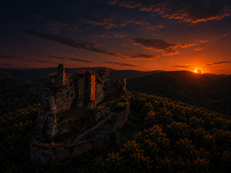 Vivez l’éclipse solaire au château fort de Fleckenstein ! Lembach