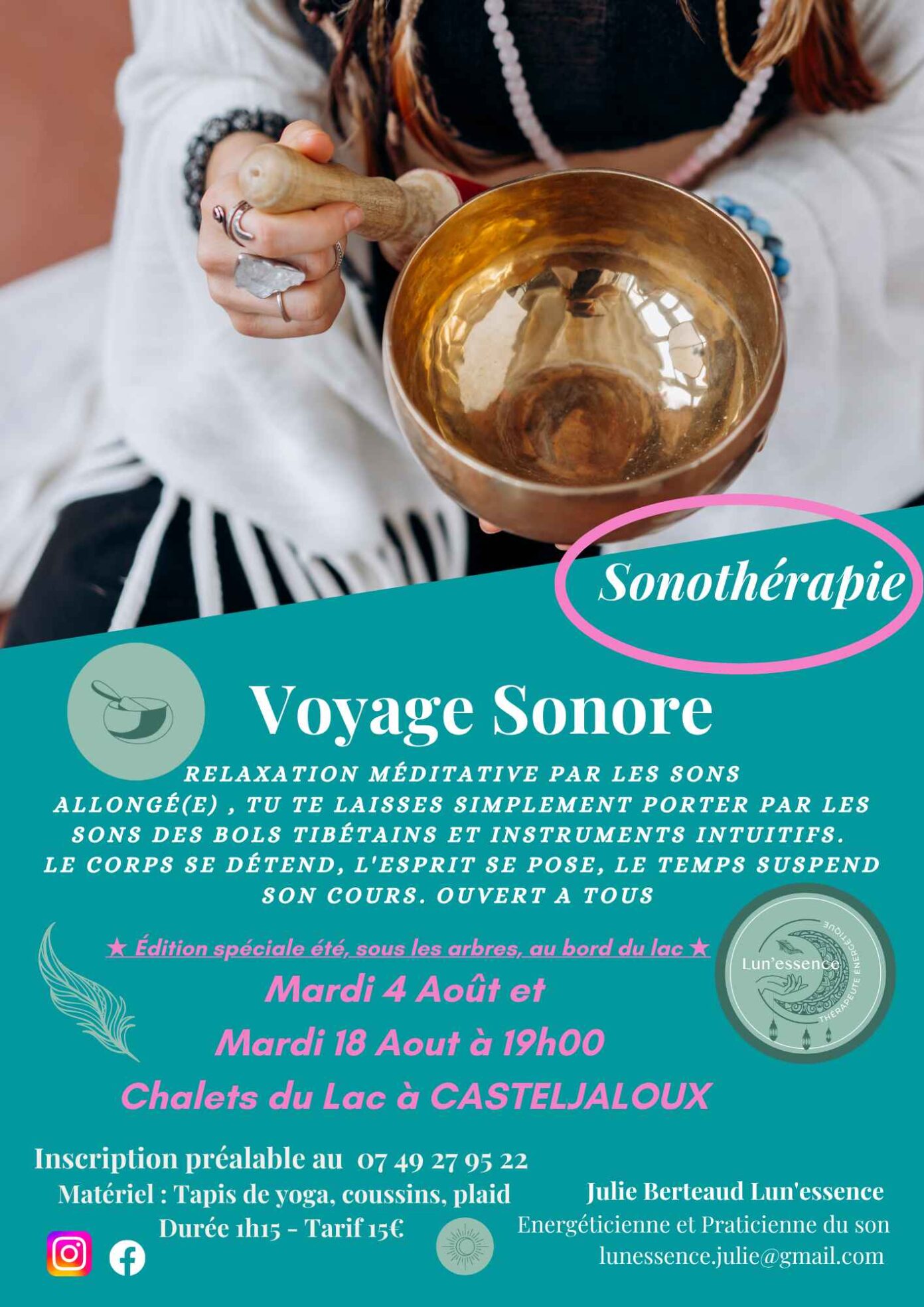 Voyage sonore Lac de Clarens Casteljaloux