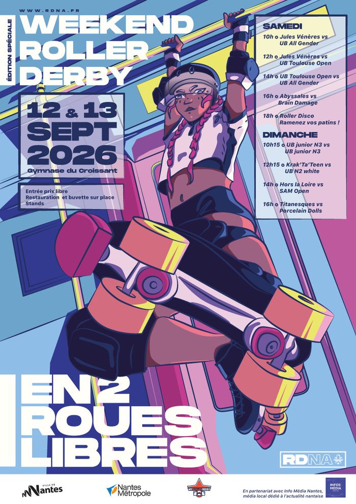 Weekend de Roller Derby | En 2 Roues Libres ???? Gymnase du croissant Nantes