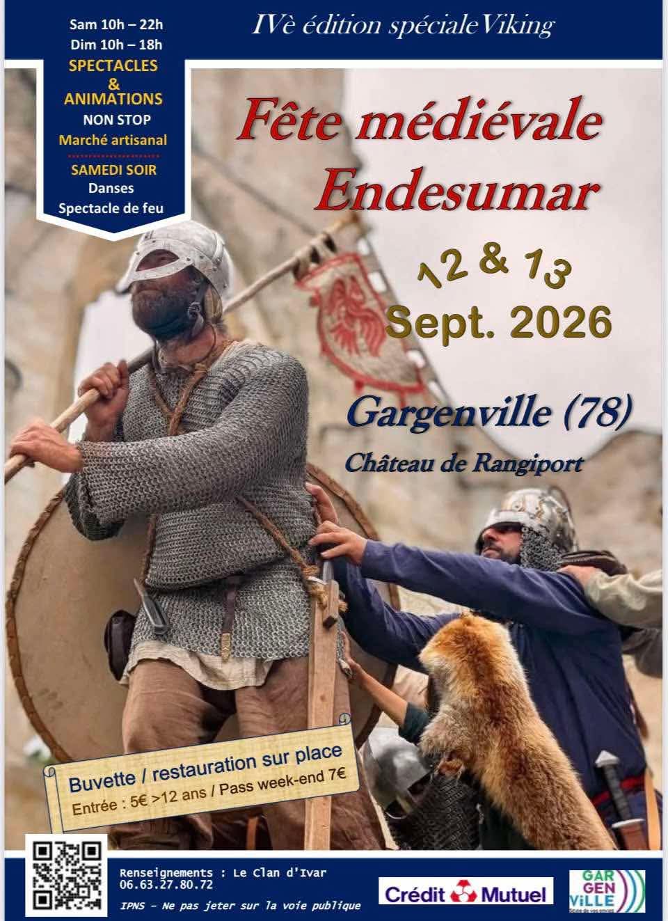 Fete médiévale viking ENDESUMAR Chateau de Rangiport GARGENVILLE