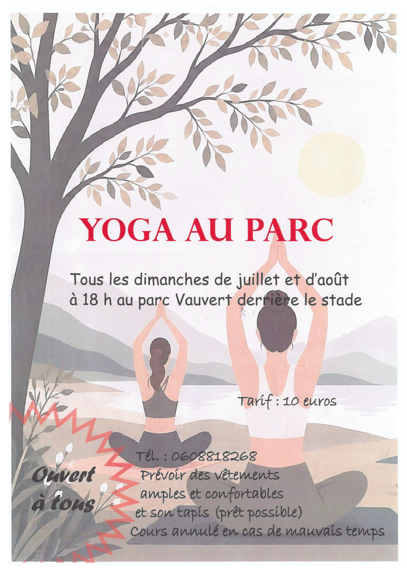 Yoga au Parc Rue des Granges Clamecy