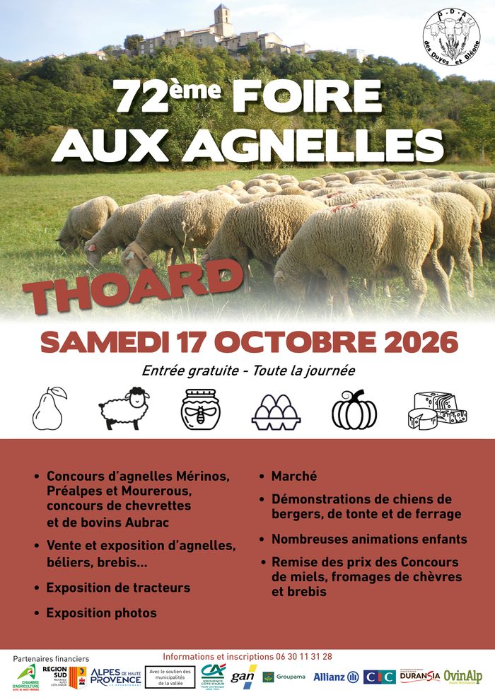 04 – 72ème Foire aux agnelles de Thoard, Le Pré de Foire, Thoard (04), Thoard