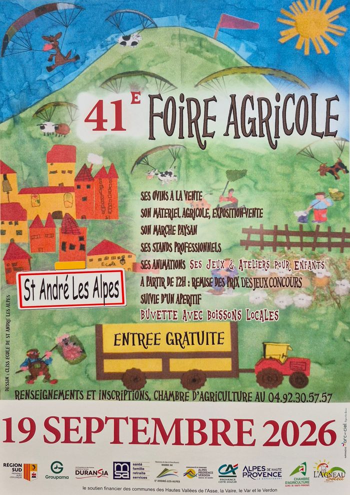 04 – Foire agricole de Saint André les Alpes, Place de Verdun, Saint-André-les-Alpes (04), Saint-André-les-Alpes