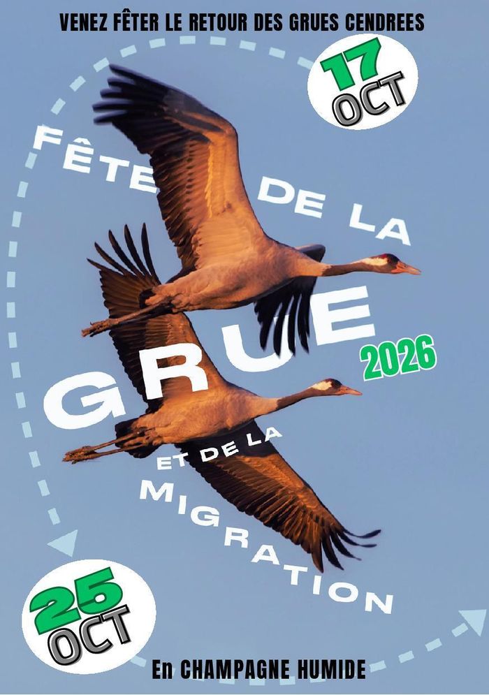 19ème édition de la Fête de la Grue et de la Migration, Der Nature, Giffaumont-Champaubert