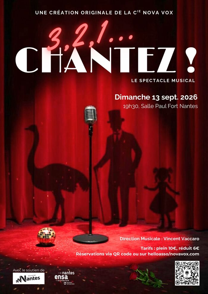 3, 2, 1, Chantez !, Salle Paul Fort Nantes, Nantes