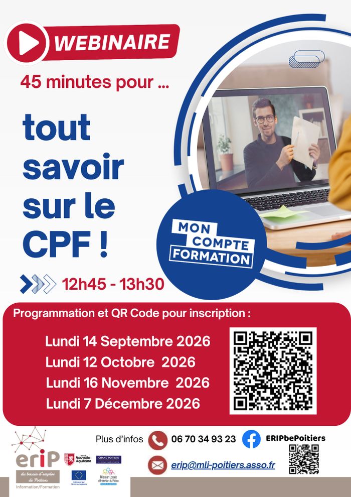 45 minutes pour tout savoir sur le CPF, MLIP, Vouillé