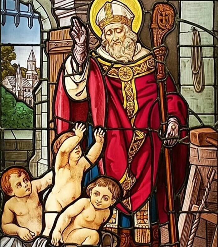 A la découverte d&rsquo;un vitrail de saint Nicolas peint par le maître-verrier Joseph Benoit., Au Duché de Lorraine – Confiserie Lefèvre-Lemoine, Nancy