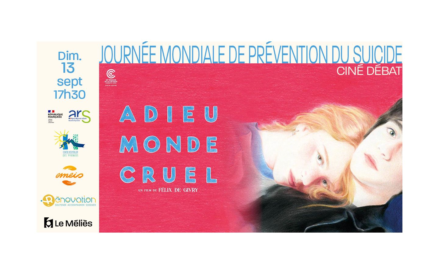 Adieu monde cruel Cinéma Le Mèliès Pau