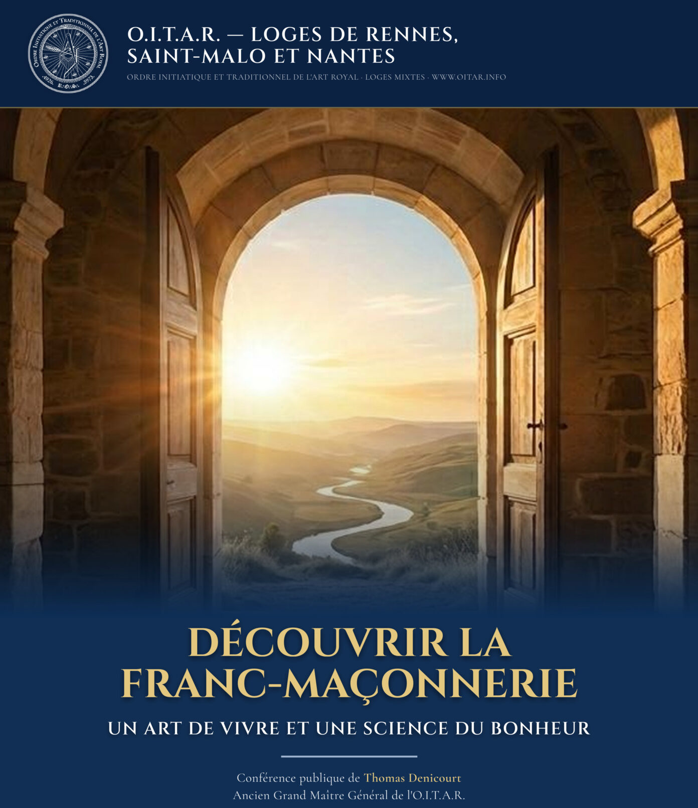 Conférence – La Franc-maçonnerie, un Art de Vivre et une Science du Bonheur Le Jeu de Paume – Salle Pélican Rennes
