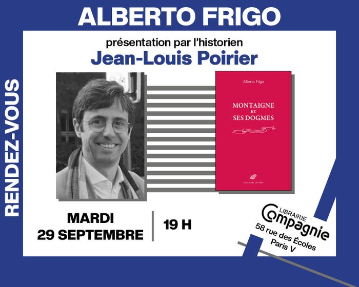Alberto Frigo présente « Montaigne et ses dogmes », Librairie Compagnie, Paris