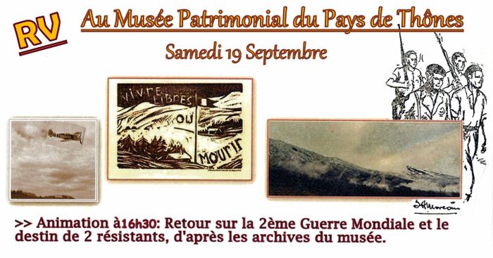 Animation et lectures, retour sur la 2ème Guerre Mondiale dans les Vallées de Thônes, Musée Patrimonial du Pays de Thônes et bibliothèque multimédia, Thônes