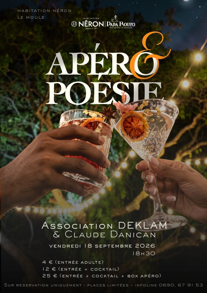 Apéro & Poésie, Habitation Néron, Le Moule