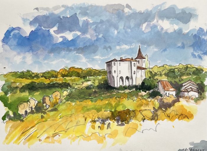 Aquarelles du Gers – une rencontre avec Patrice Hyver, peintre cycliste, Médiathèque Grand Auch Coeur de Gascogne, Auch