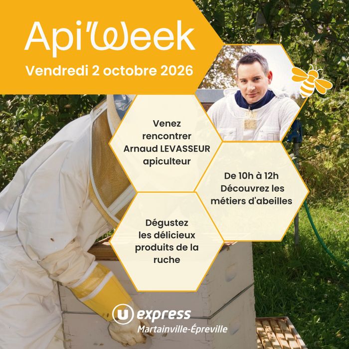 Arnaud Levasseur participe à l&rsquo;Api&rsquo;Week au U Express Martainville-Épreville, U express Martainville, Martainville-Épreville