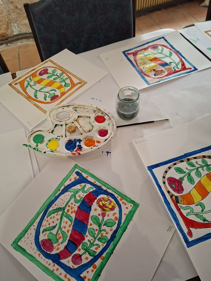 Atelier Apprenti enlumineur, Collégiale, Saint-Bonnet-le-Château