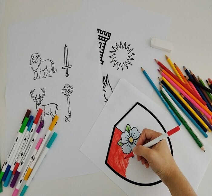 Atelier blason dans le couvent des Clarisses, Couvent Sainte-Claire – Centre national de documentation, Perpignan