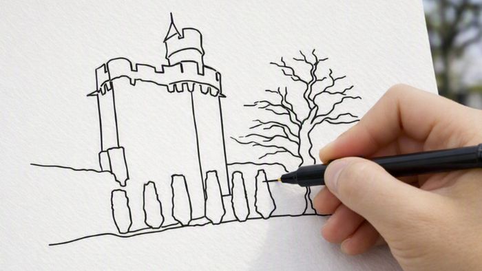 Atelier créatif « Le Donjon d’un trait » au Donjon de Vez, Donjon de Vez, Vez