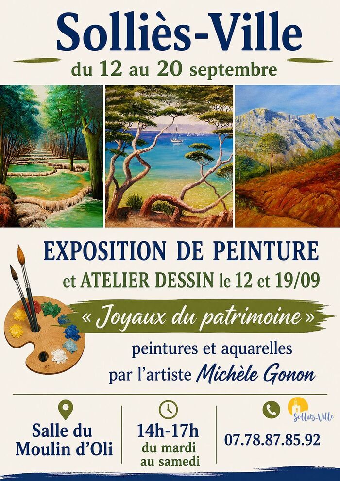 Atelier de dessin + Exposition « Joyaux du patrimoine », Musée du vêtement provençal, Solliès-Ville