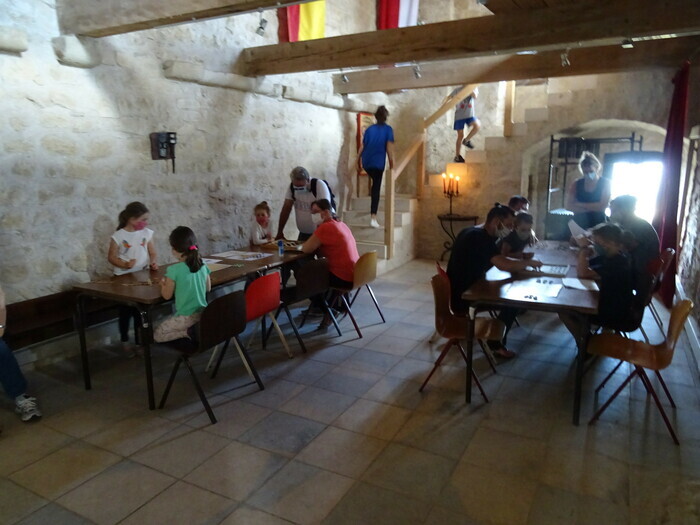 Atelier d&rsquo;écriture et jeux du Moyen Âge, Château de Gicon, Chusclan