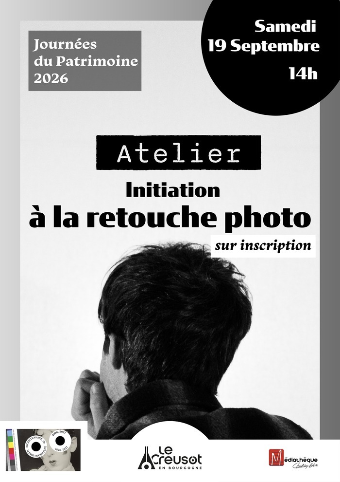 Atelier d’initiation à la retouche photo, Médiathèque Christian Bobin, Le Creusot