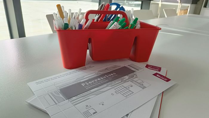 Atelier mini-maquette à découper, Domaine départemental Pierresvives, Montpellier