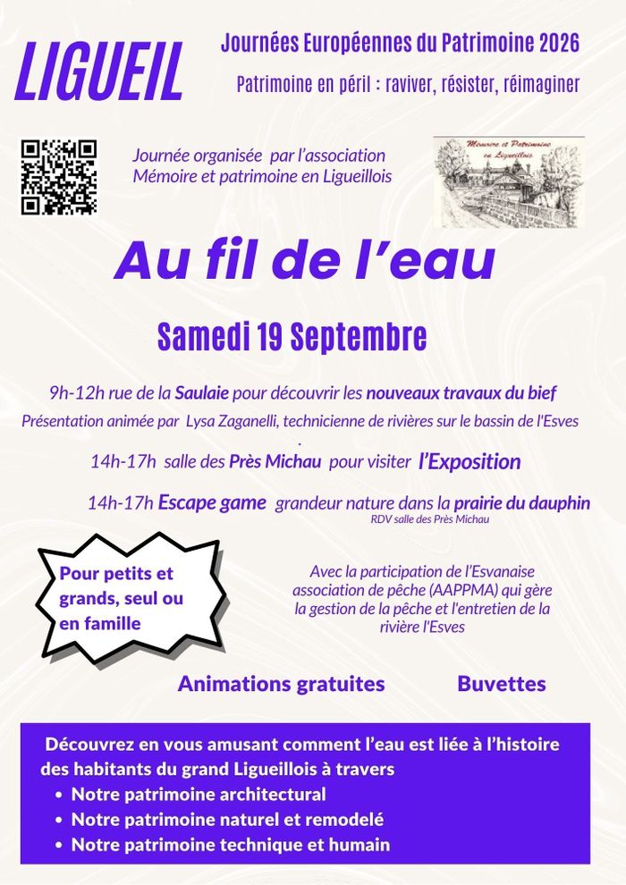 Au fil de l&rsquo;eau, Ligueil – Salle des près Michau, Ligueil