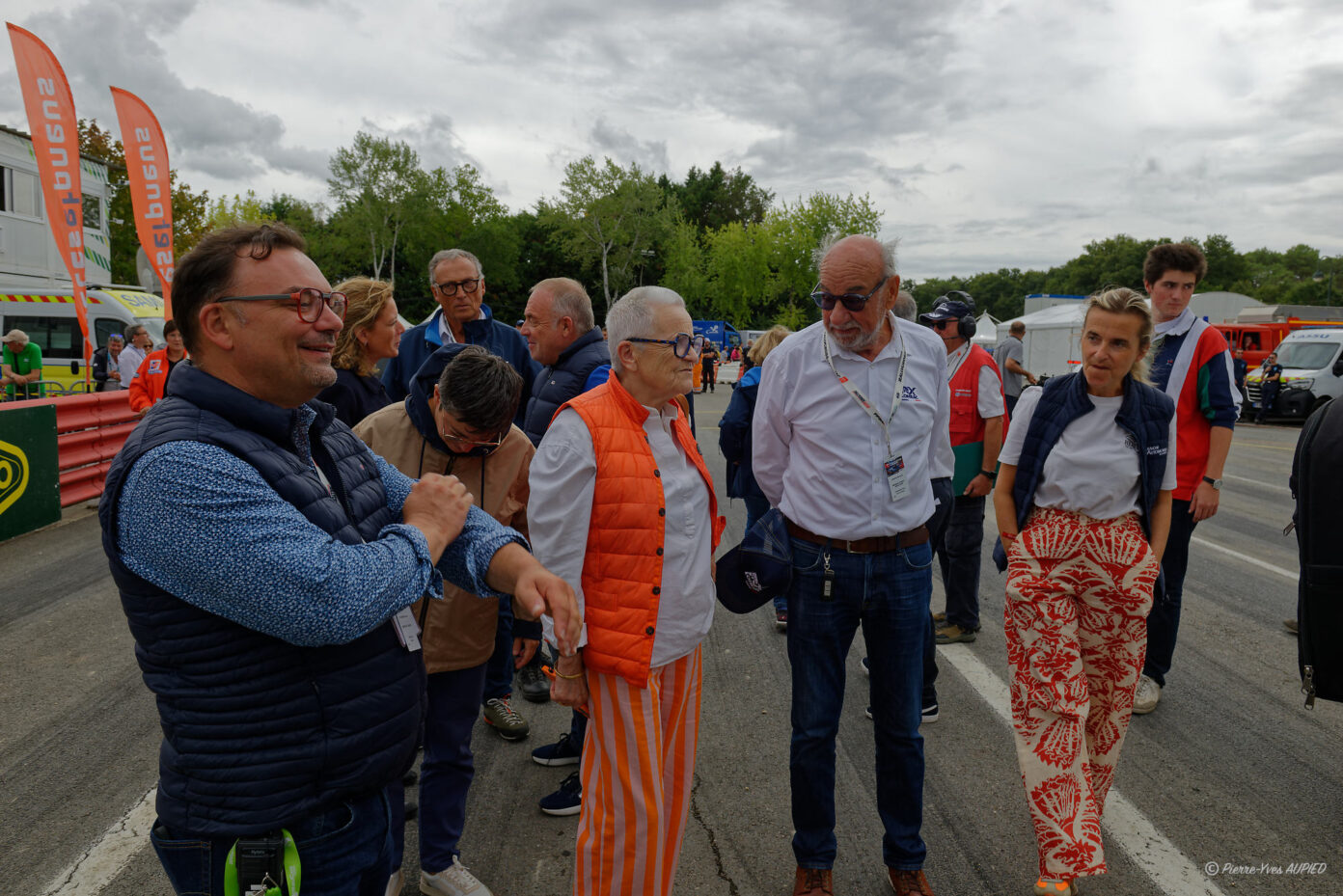 Ronan COUDRAIS maire de Lohéac et Françoise Gatel, Ministre de l’Aménagement du territoire et de la Décentralisation au Rallycross de Loheac 2026