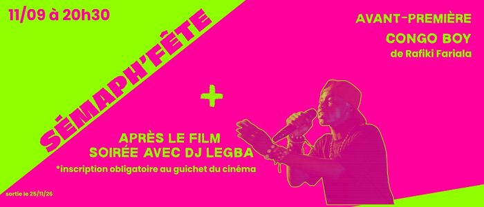 Avant-première Congo boy et DJ Legba, Le Sémaphore, Nîmes