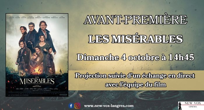 Avant-première : « Les Misérables », Le New Vox, Langres