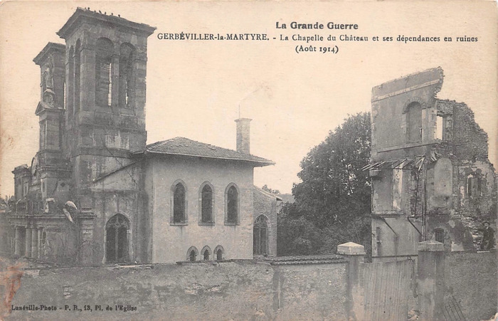 Balade commentée : Gerbéviller au temps de la Grande Guerre., Chapelle des Arts, Gerbéviller