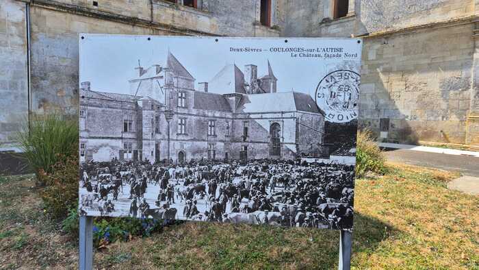 Balade d’antan : cartes postales anciennes au fil des rues, Château renaissance, Coulonges-sur-l’Autize