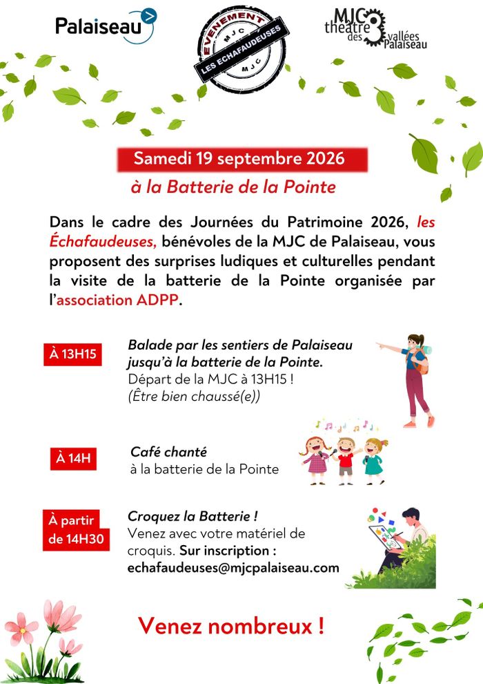Balade par les sentiers de Palaiseau, MJC – Théâtre des Trois Vallées, Palaiseau
