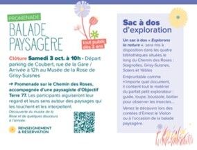 Balade paysagère sur le Chemin des Roses, Au fil des mots – Bibliothèque Municipale de Solers, Solers