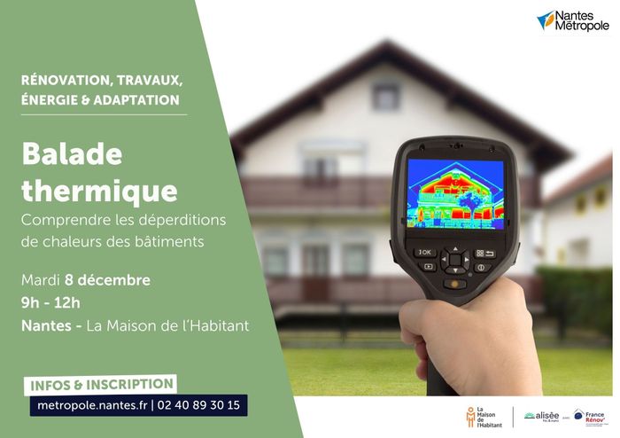 Balade thermique : comprendre les déperditions de chaleurs des bâtiments, La Maison de l&rsquo;Habitant, Nantes