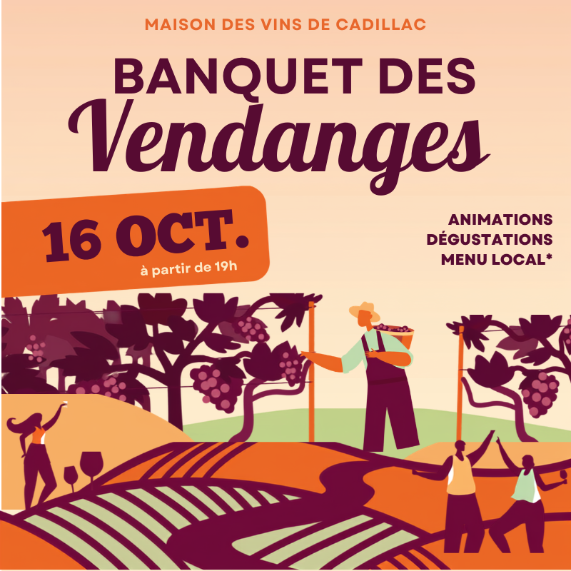 Banquet des vendanges RD 10 Cadillac-sur-Garonne