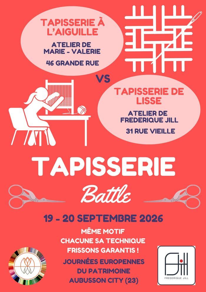 Battle internationale de tapisserie, Galerie & Atelier Frédérique Jill, Aubusson