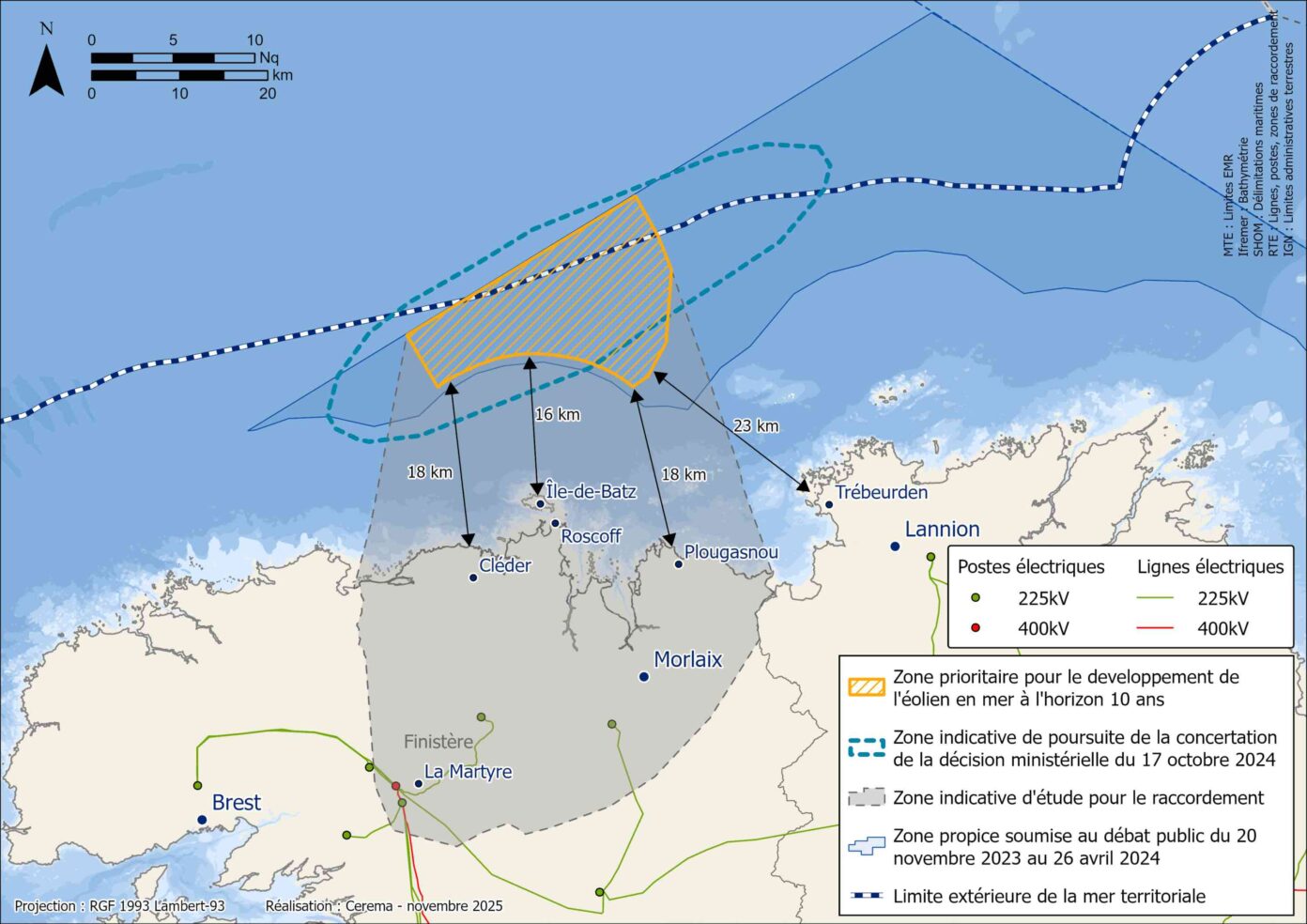 Éolien flottant Bretagne nord-ouest