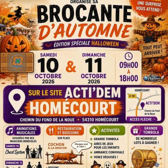 Brocante d&rsquo;automne  Homécourt